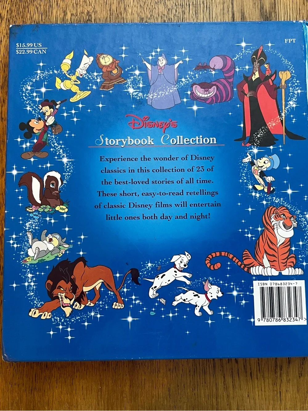 Disney Blue Illustrated Storybook Collection Back Cover